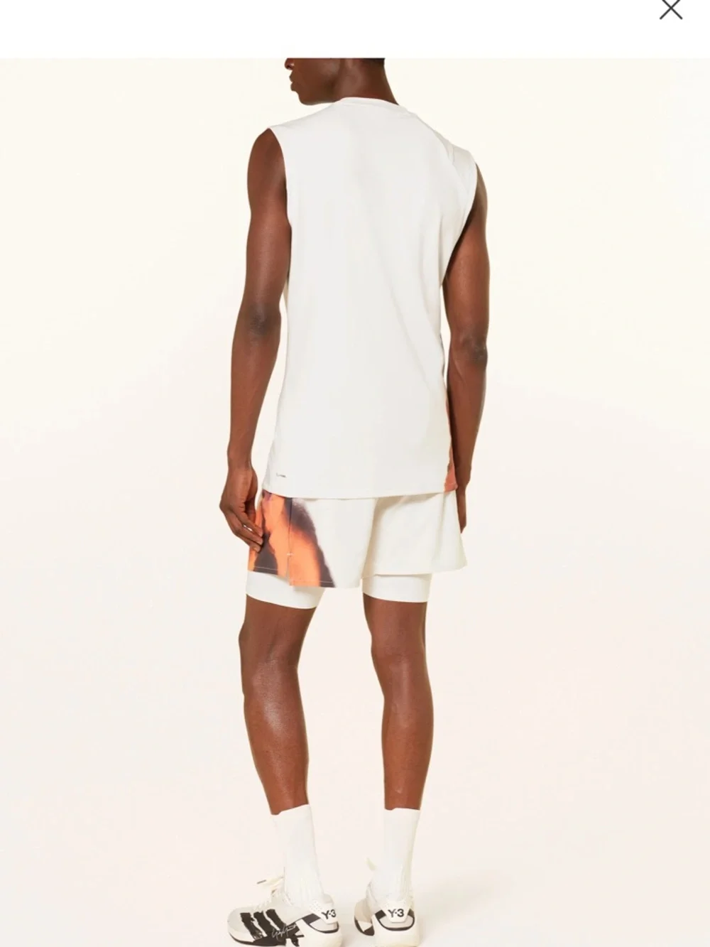 Y-3 Men’s White Sleeveless Graphic Muscle Tee - Picture 3 of 12
